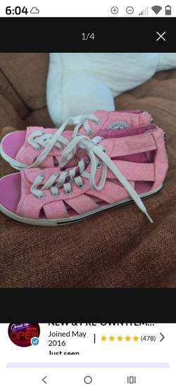 NEW----( WOMEN'S) ( SIZE 6 ) PINK ZIP CONVERSE