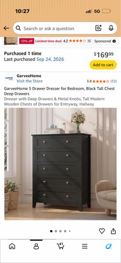 Tall dresser drawer