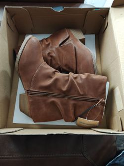 $50 obo Thereabouts Brown Ankle Boots with Side Zipper