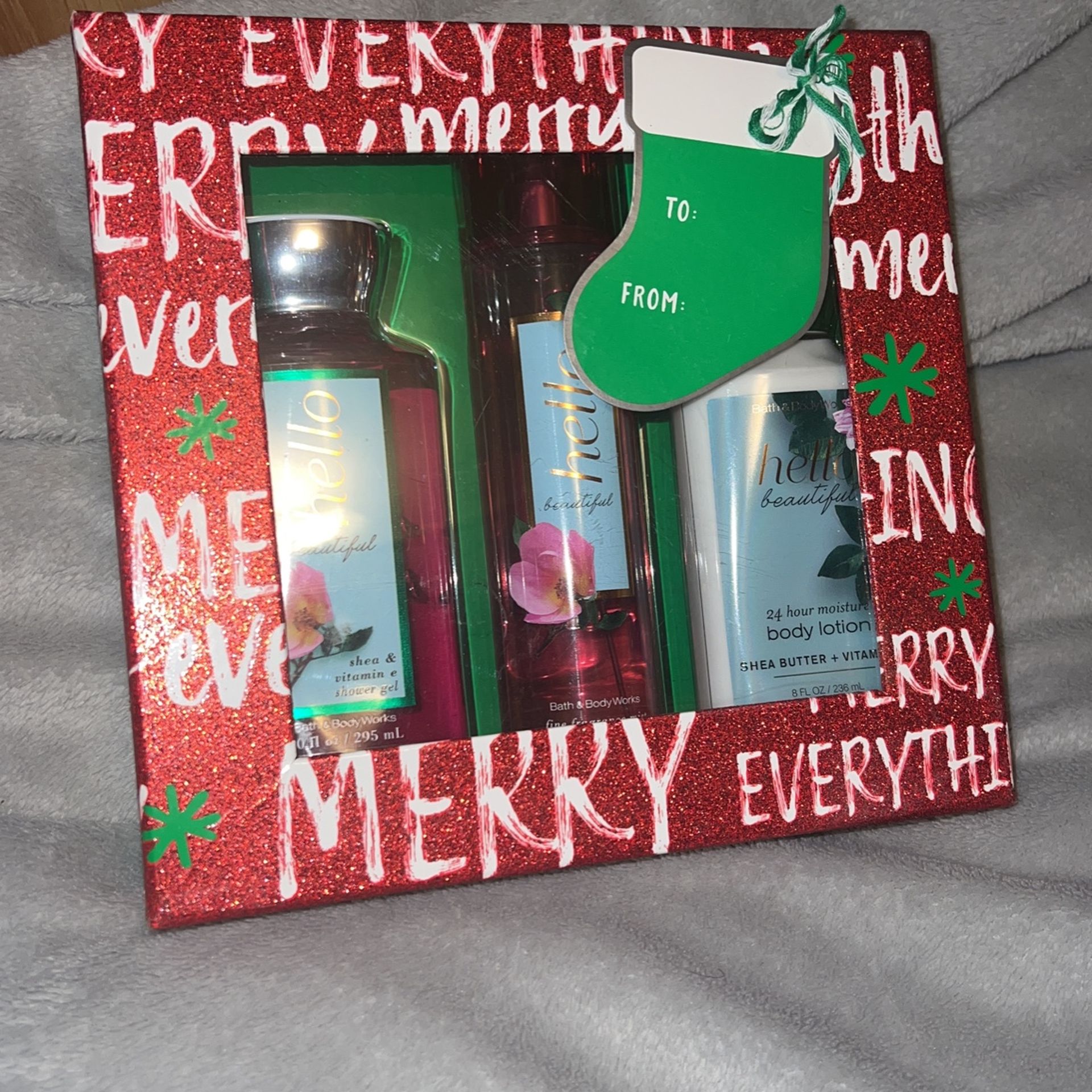 Great Christmas Gift Body Lotion Shower Gel And A Fine Fragrance Mist From Bath & Body Works