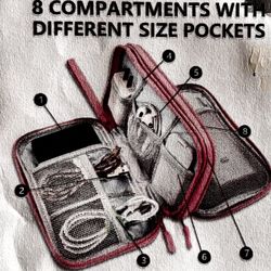 Waterproof Data Cable Storage Bag 