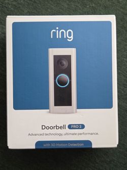 NEW Ring Wired Doorbell Pro 2 Video Doorbell 1536p HD Sealed Box
