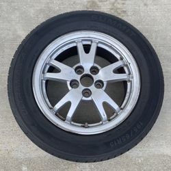 1 - 195/65r15 5x100 5x3.94 Stock Prius Corolla Impreza Wheel Rim Tire!