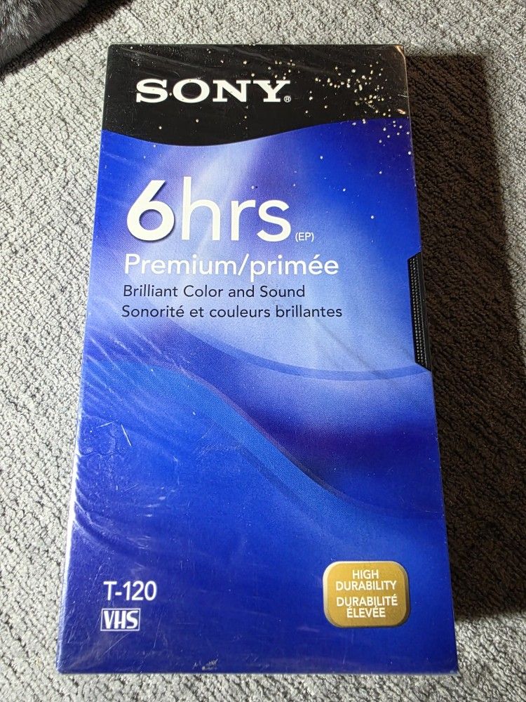 T-120 Premium Grade blank VHS tape