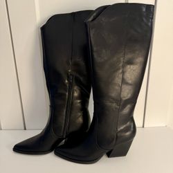 NEW DV by Dolce Vita Kyleah, Size 8, Black Heeled Knee High Boots