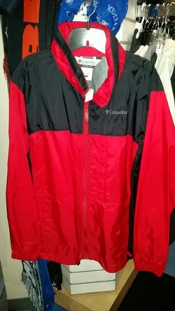 Columbia Men's Red/Black Lightweight Jacket Size Large