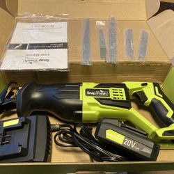 Snapfresh Brushless 20volt Reciprocating Saw With 1 Hour Rapid Charger 