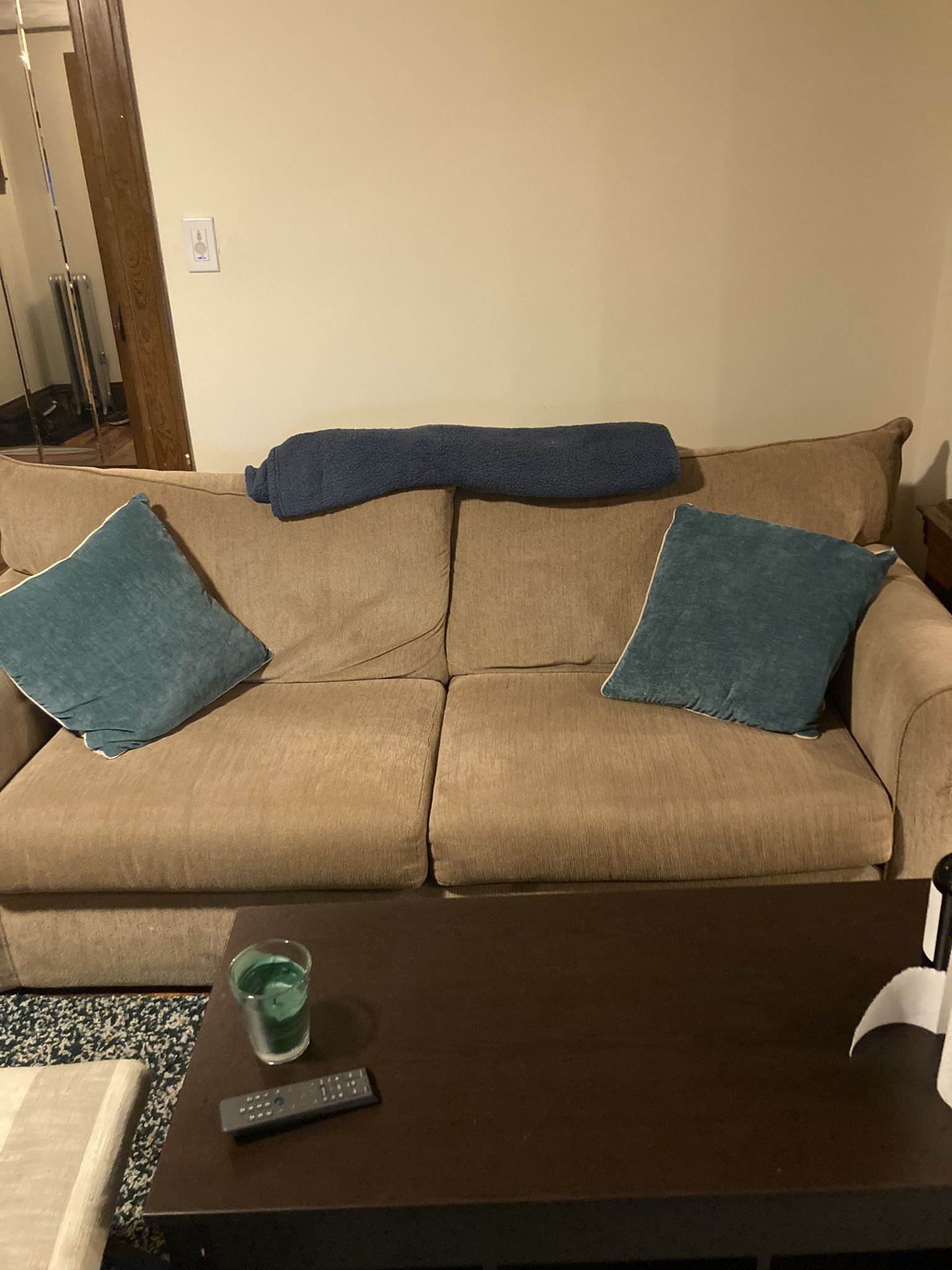 Free Couch!! ( Pull Out Bed W/ Therapeutic Mattress)