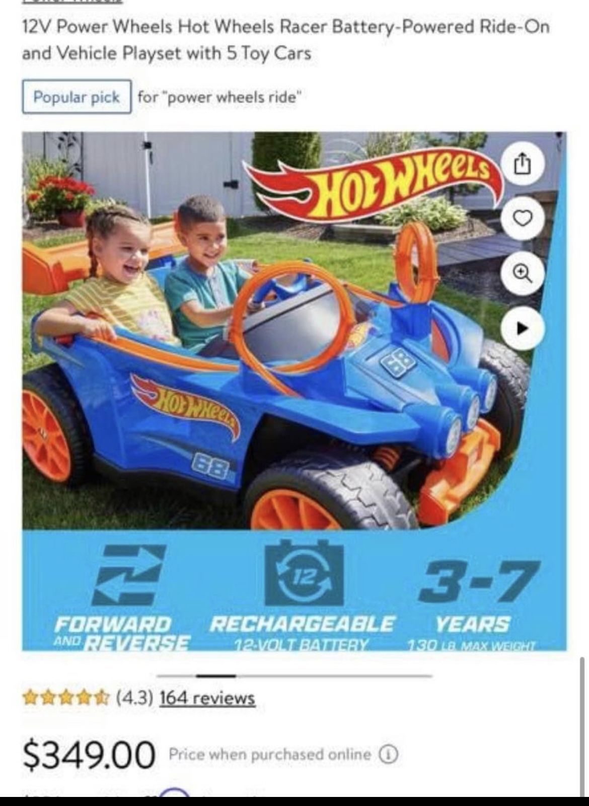 Hot Wheels. Ride On Toy