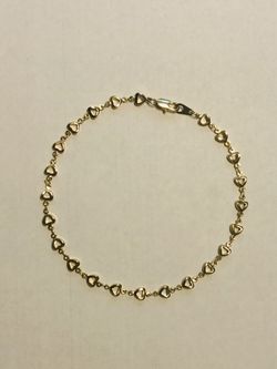 18k gold (overlay) bracelet/anklet