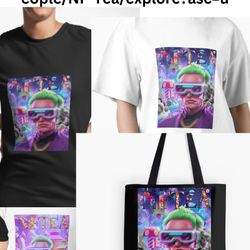 AG Glitchy Graphic t Shirts