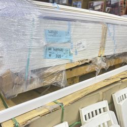 Thick x 3-1/4 in. Tall x 8 ft. Length MDF White Painted Baseboard