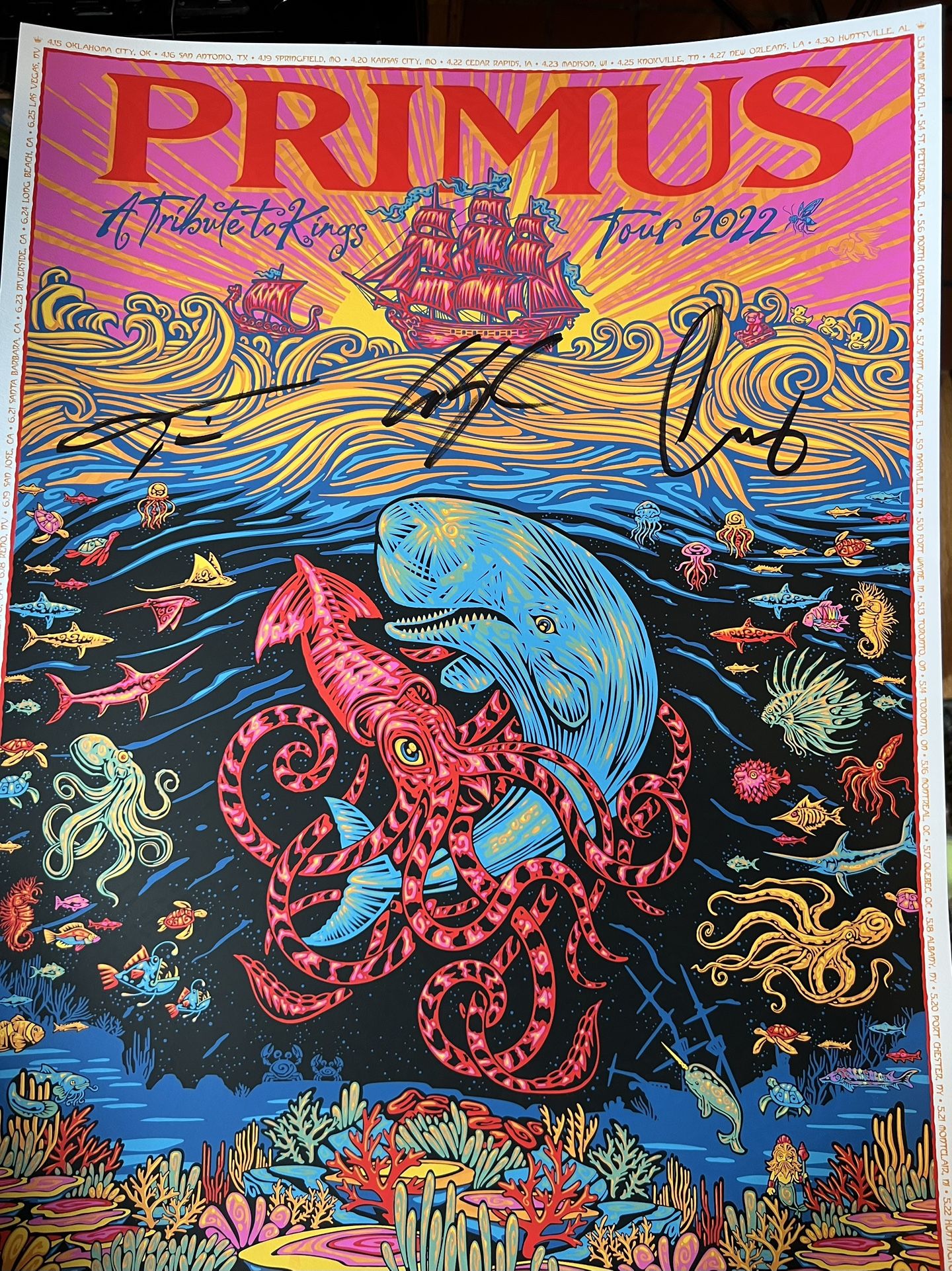 Primus Autographed VIP Poster