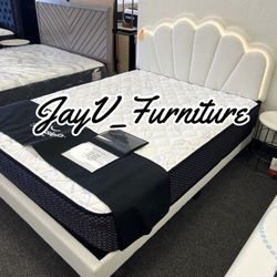New Queen Bed Frame With Mattress 