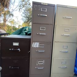 3 File Cabinets 
