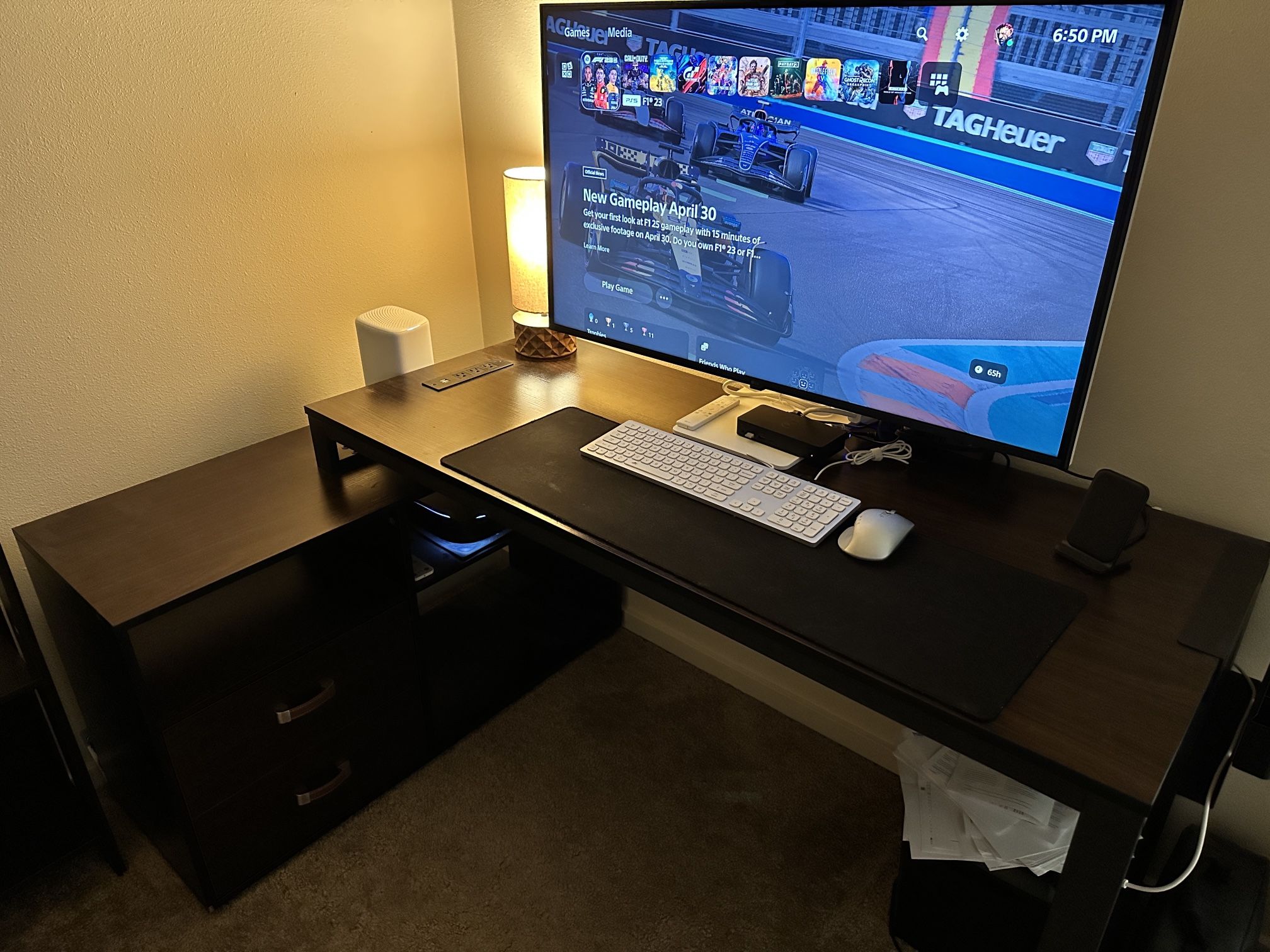 Espresso Corner Office Desk