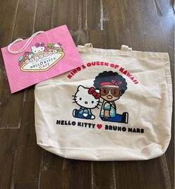 Hello Kitty x Bruno Mars Tote Bag + Hello Kitty Cafe Bag