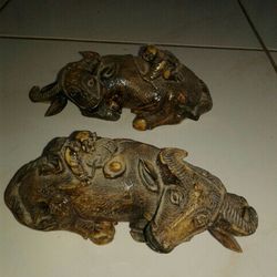 Old Cow And Cow Boy