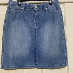 Nine West Vintage American Collection Denim Skirt /sz10/30