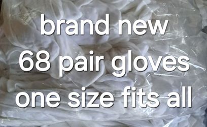68 pair brand new parade or martching band one size fits all gloves