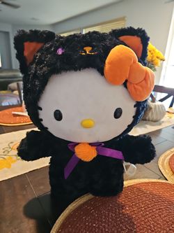 Hello kitty halloween standing plushy
