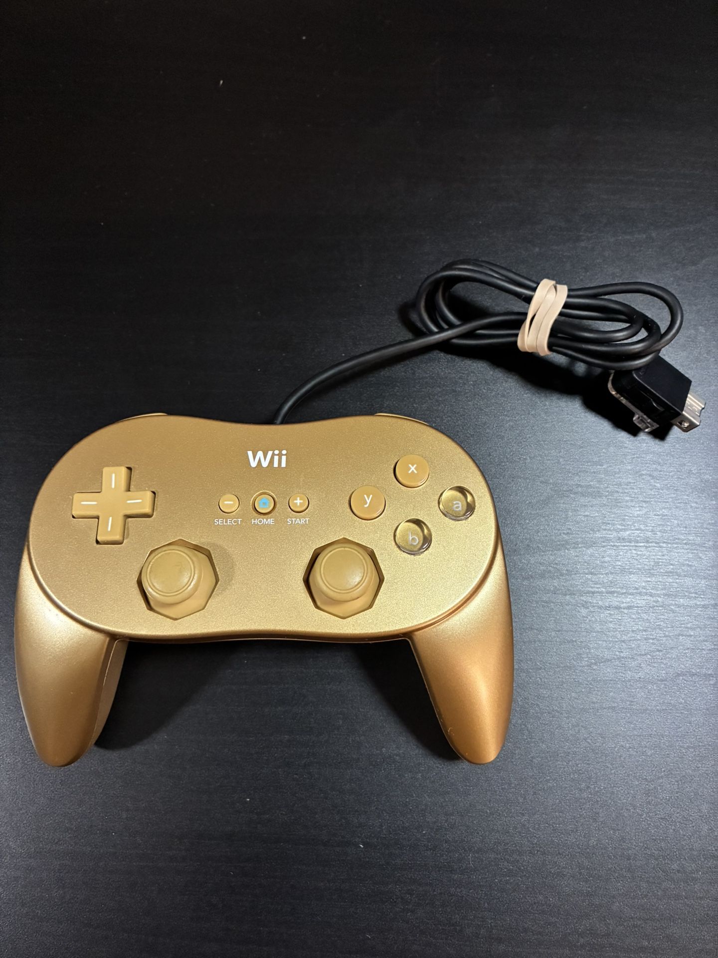 Gold Nintendo Wii Classic Controller Pro
