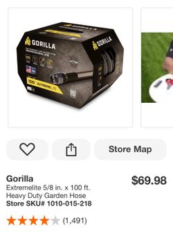 Gorilla Extremelite 5/8 in. x 100 ft. Heavy Duty Garden Hose