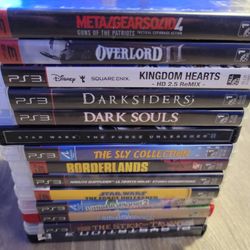 PS3 Mixed Bundle - MGS4, Kingdom Hearts, Dark Souls, Etc.