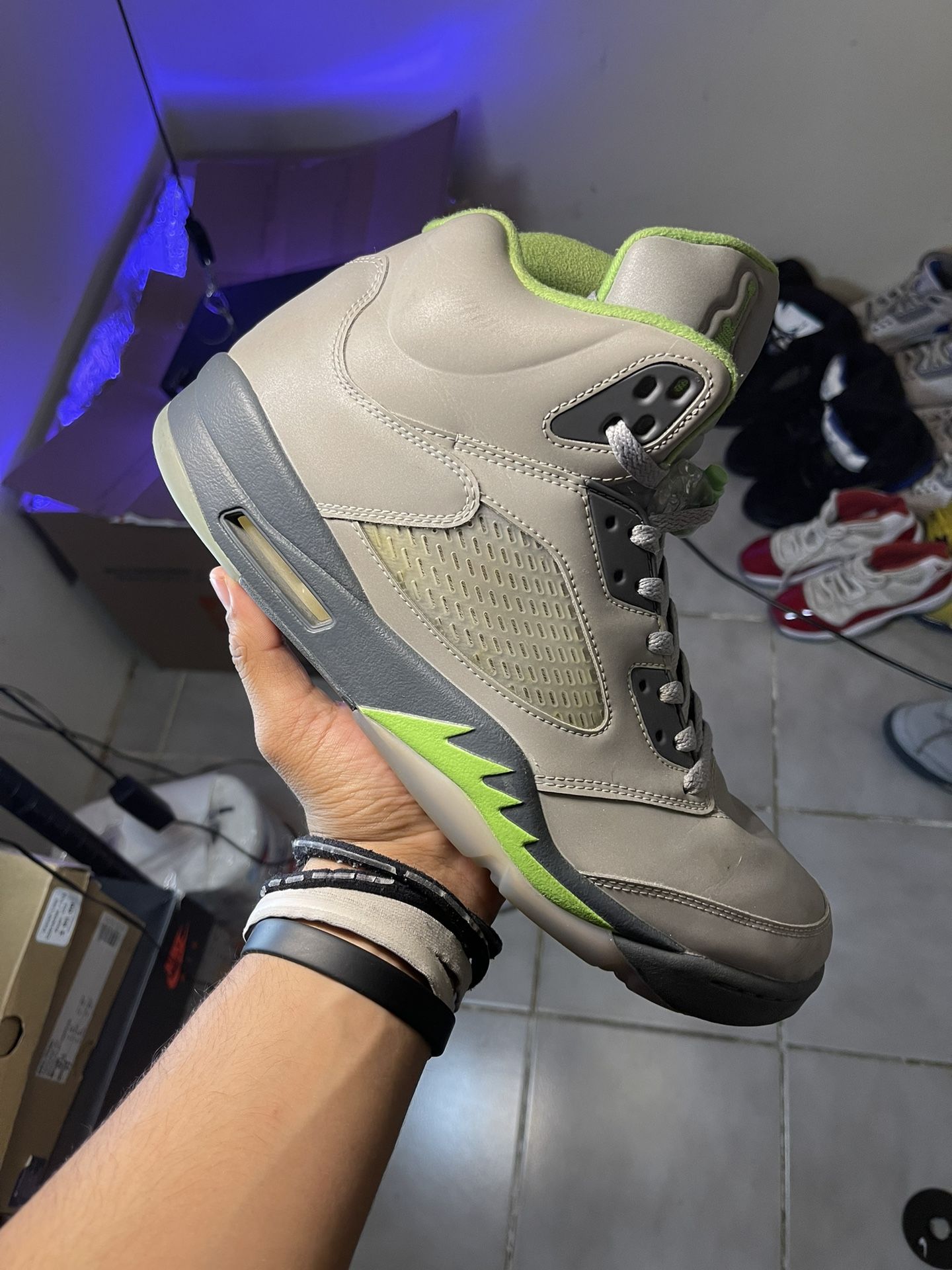 Jordan 5 Green Bean Size 13