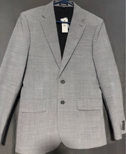 Express Men's Gray Suit Blazer with Tags
