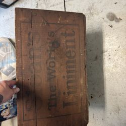 Antique wooden box