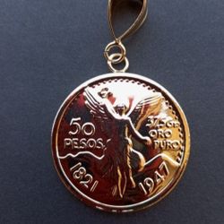 New 50 Pesos Centenario Gold Plated 