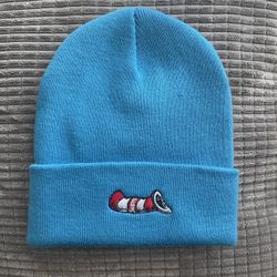 Supreme Cat In The Hat Beanie Blue
