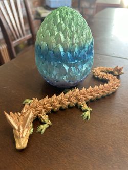 12” 3D Dragon Toy With egg