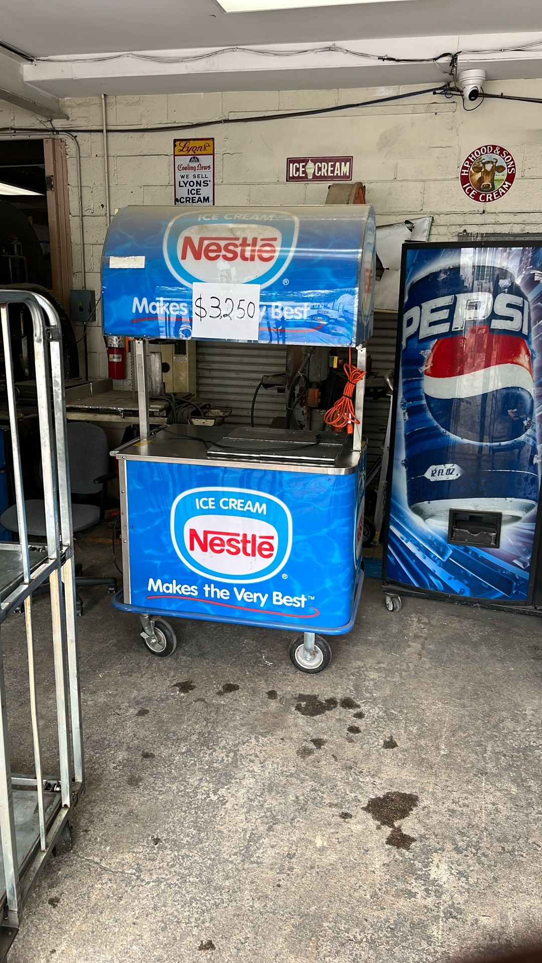 Cold Plate Ice cream Cart