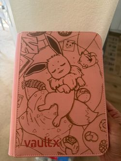 4 Pocket Pink VaultX Binder featuring Evee (New)