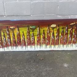 Colorful Painting W 59.5x H 22