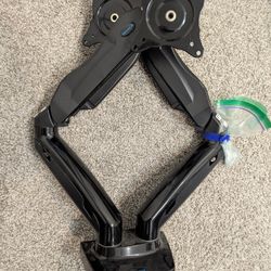 HUANUO Dual Monitor Stand, Fully Adjustable Gaming Monitor Desk Mount for 13–32