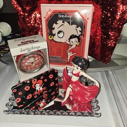 🔥  Betty Boop Collection Of 5, Clock Vintage, Statue  Pencil Box, 