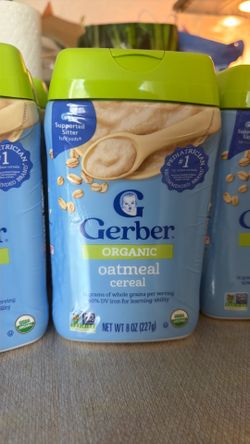 Gerber organic oatmeal cereal