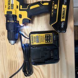 Dewalt 20v Drill, Battery And Charger