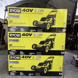 RYOBI 40V HP Brushless 20 in. Cordless Battery Walk Behind Push Mower with 6.0 Ah Battery and Charger