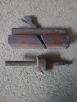 1820s to 1840s  Antique Wood Plainer and Marker Pre Civil War 
