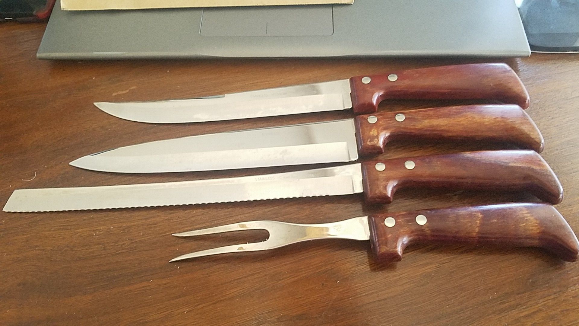 Vintage West Bend USA Knife set Mint kitchen chef