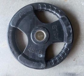 Olympic weights rubber coated 2 x 45s