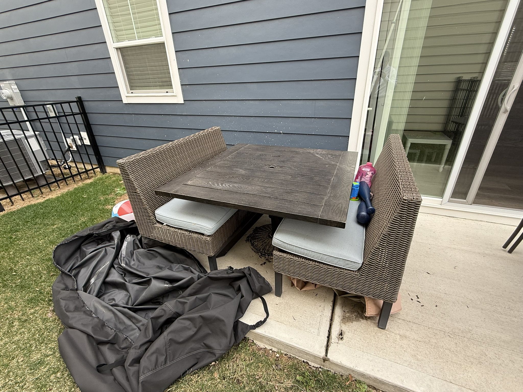 Patio Furniture (Extra Chairs And Small Table Included)