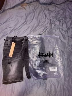 Ksubi Grey Denim Shorts with Tags
