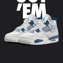 Air Jordan Retro 4 Military Blue 