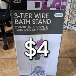 3 Tier Wire Bath Stand