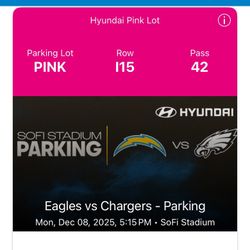 Chargers Vs Eagles Pink Lot Parking (tailgate)